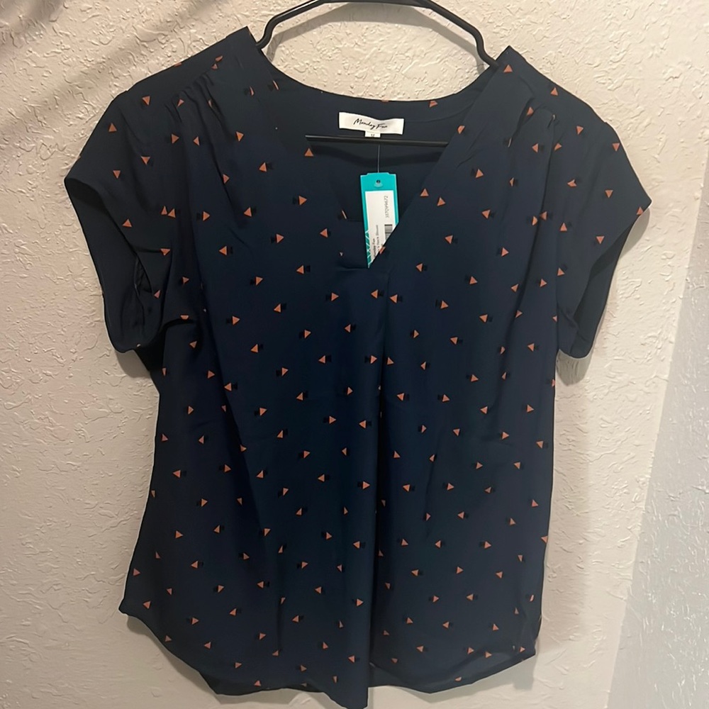 NWT Monday Fun Blouse